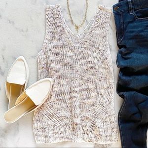 Loft V-neck Knit Sweater Tank